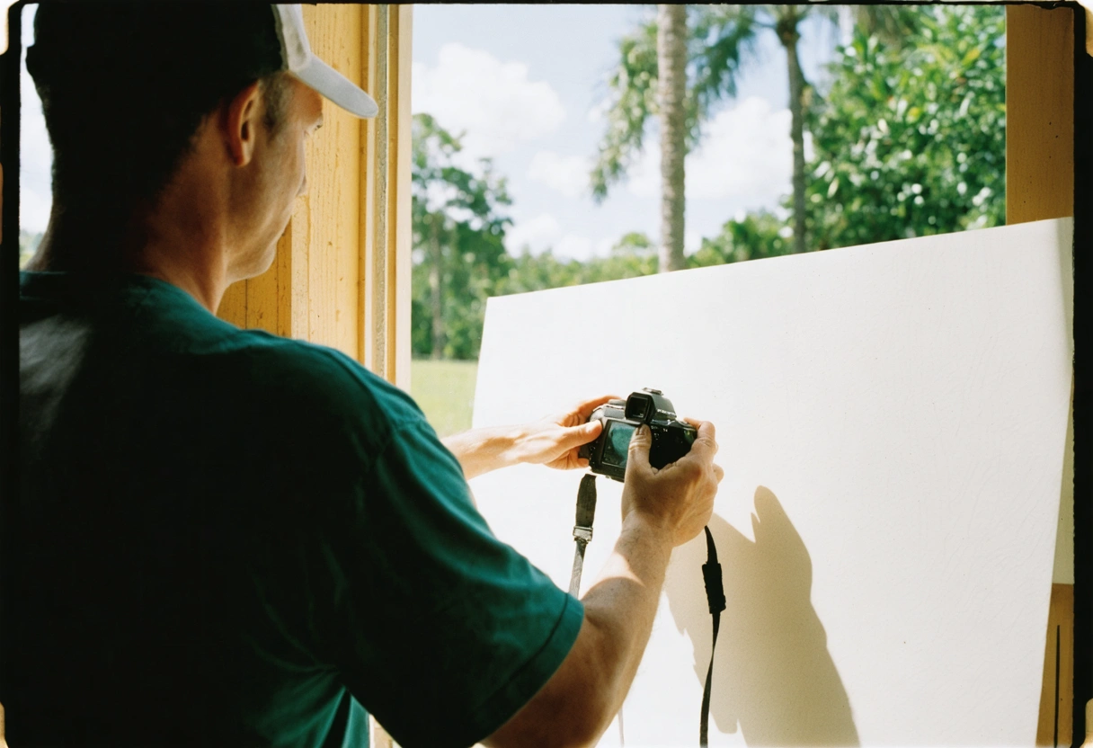 Technician using eco-friendly materials for window installation in Florida home