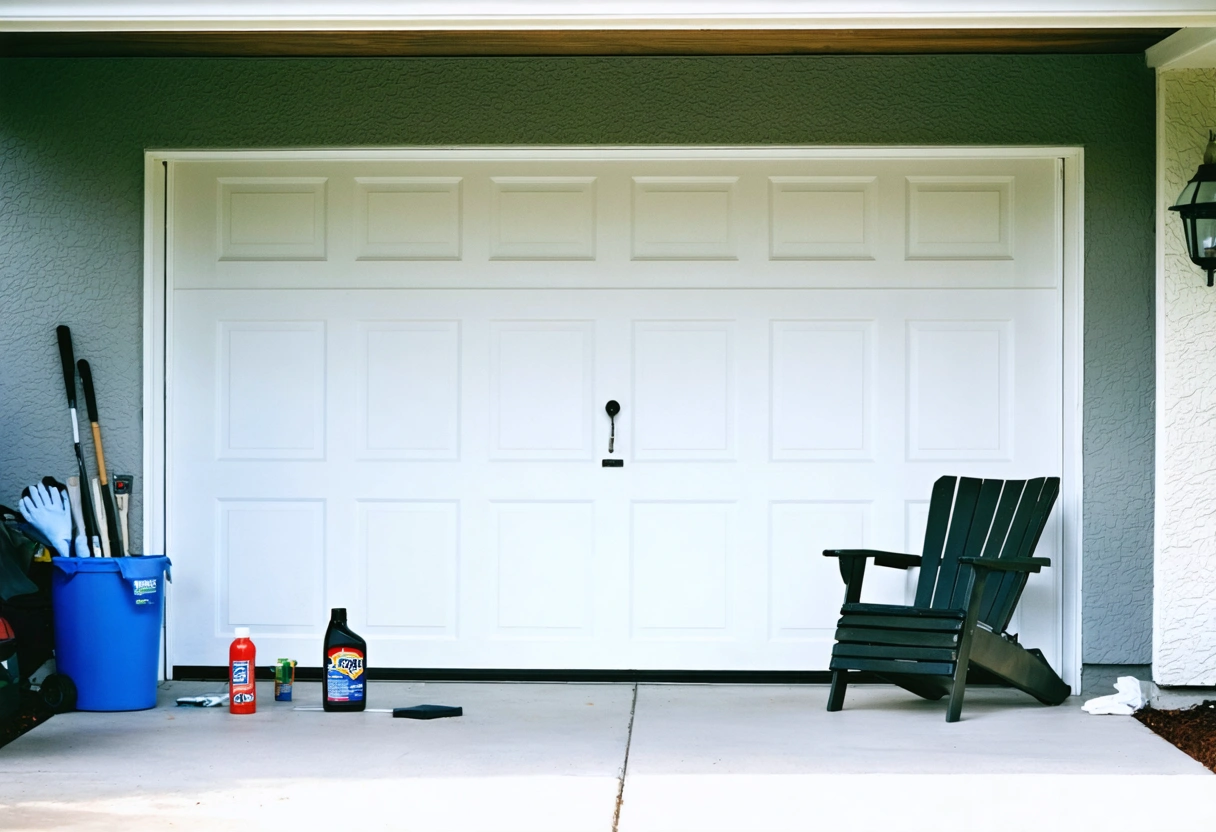Homeowner and service professional inspecting a sliding glass door for maintenance